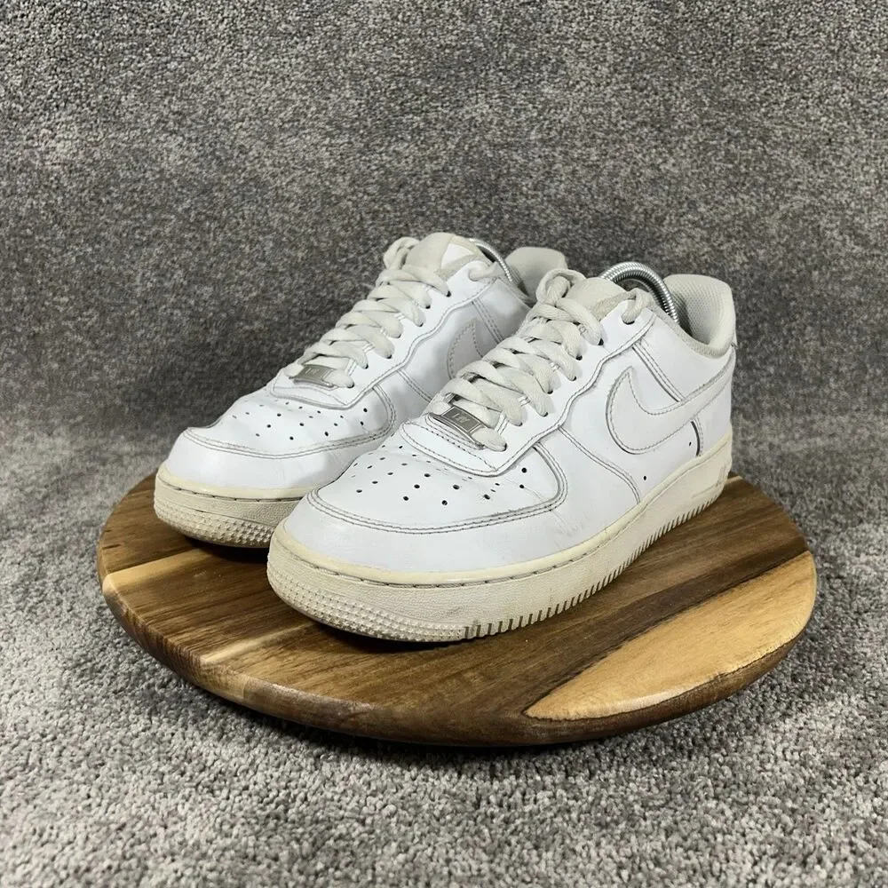 Nike Air Force 1 '07 Low DD8959-100 Women’s Size 10 White Leather Athletic Shoes